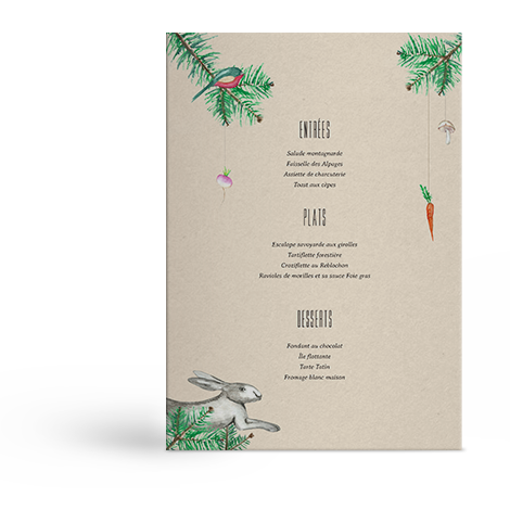 Le Refuge Menu